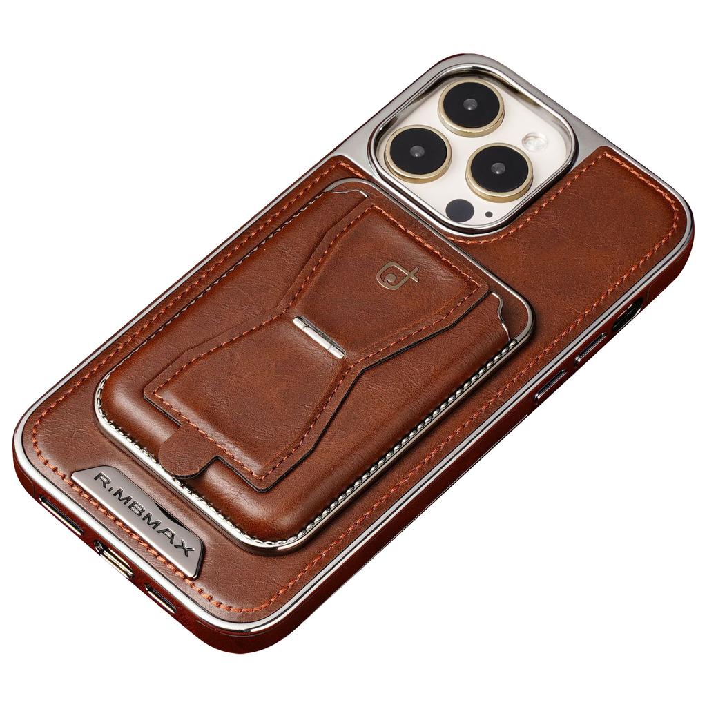 RMBMAX For iPhone 15 Pro Max Case Detachable 2-in-1 Card Holder Shockproof Phone Shell