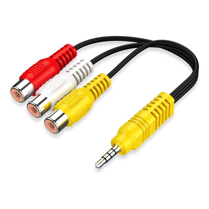 3,5mm Jack na 3 RCA Samec Audio Video AV Kabel AUX Stereo Kabel 3RCA Standardní Konvertor Drát Pro T CL TV Reproduktorová Skříň D VD Přehrávač