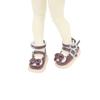 1 Pair Leather Shoes 1/6 Scale PU Leather Shoes Round Toe Mary Jane Shoes 1/6 Bjd Doll Shoes High-top Casual
