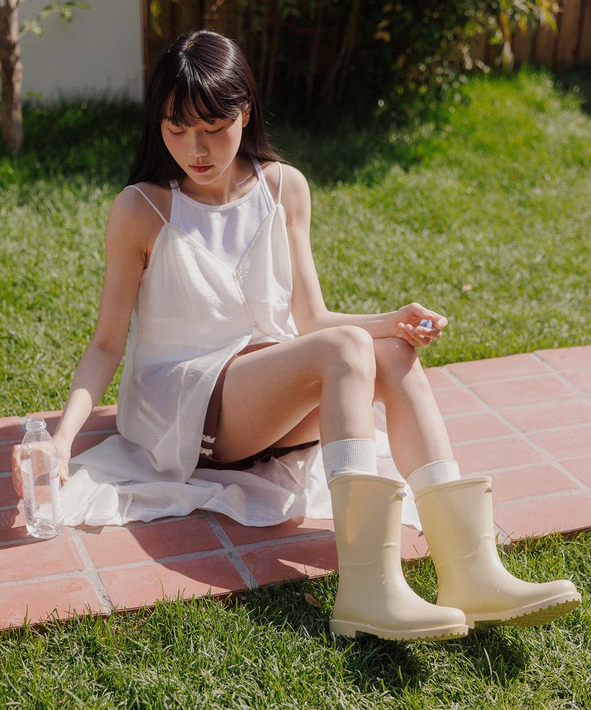 Nuus Ellie Middle Rain Boots[N5215]_Butter