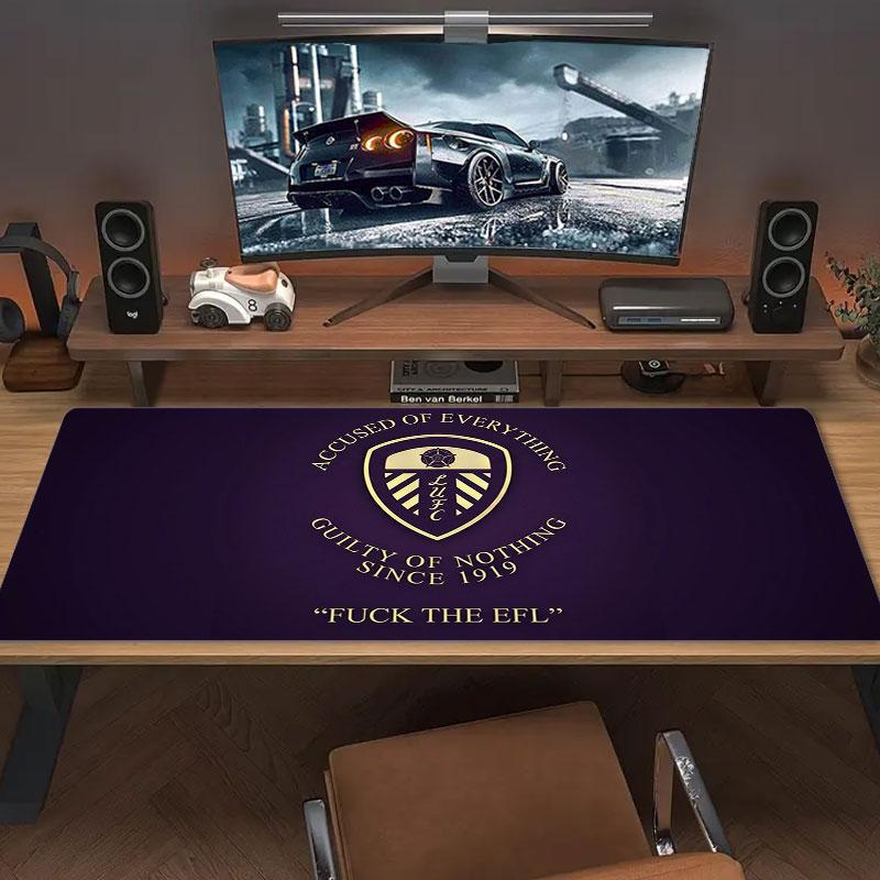 Leeds United Large Size Mouse Pad Large Gaming Table Cushion Non-slip Laptop Tablet Big Mousepad XXL Mat Mini PC Playmat With Lock edge