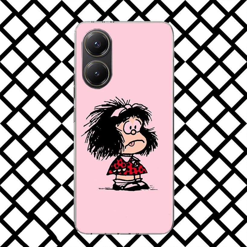 Cartoon Cute Mafalda Phone Case for Xiaomi Poco F7 Ultra X7 X6 X5 Pro X4 Gt M8 M7 Redmi 15 15C 13 13C 12 12C Soft Cover Fundas P