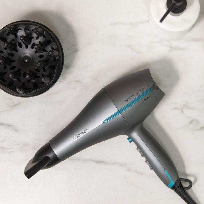 Cecotec sèche cheveux bamba ionicare 5300 maxi aura black. technologie ionique réelle avec un grand débit d'air