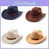 Traditioneller westlicher Cowboyhut im tibetischen Stil aus Wollfilz für Damen und Herren, Sonnenschutz für den Sommer