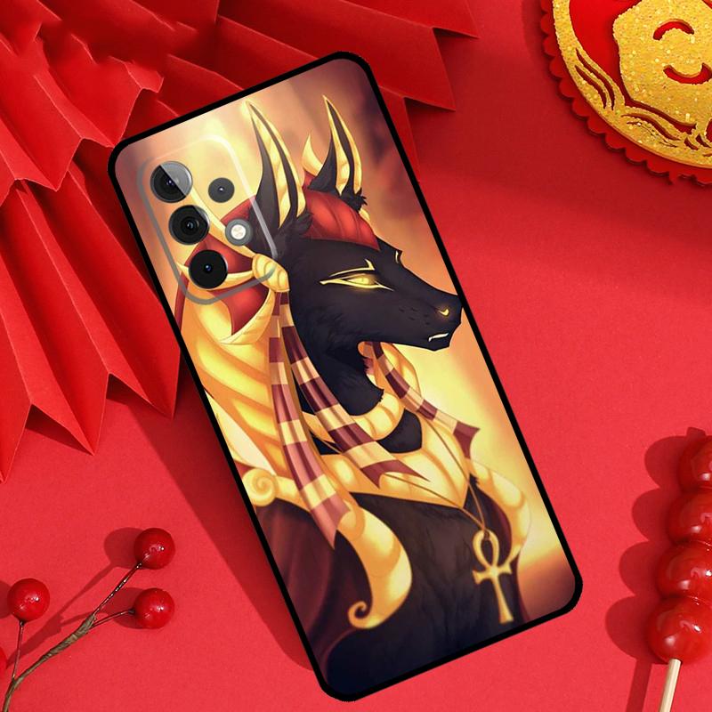 Egypt Nefertiti Anubis Ankh Case For Samsung Galaxy M34 M54 M32 M52 M15 M11 M12 M13 M14 M06 M16 M36 M56 M31 M53 M35 M55