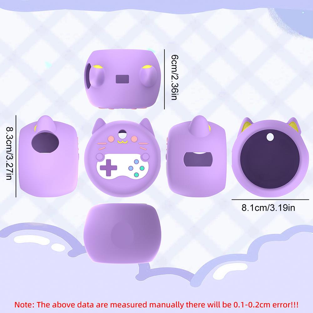 Cute Silicone Case Protective Skin Sleeve Anti-fall Silicone Cover Shockproof with Lanyard for Punirunes Interactive Digital Toy