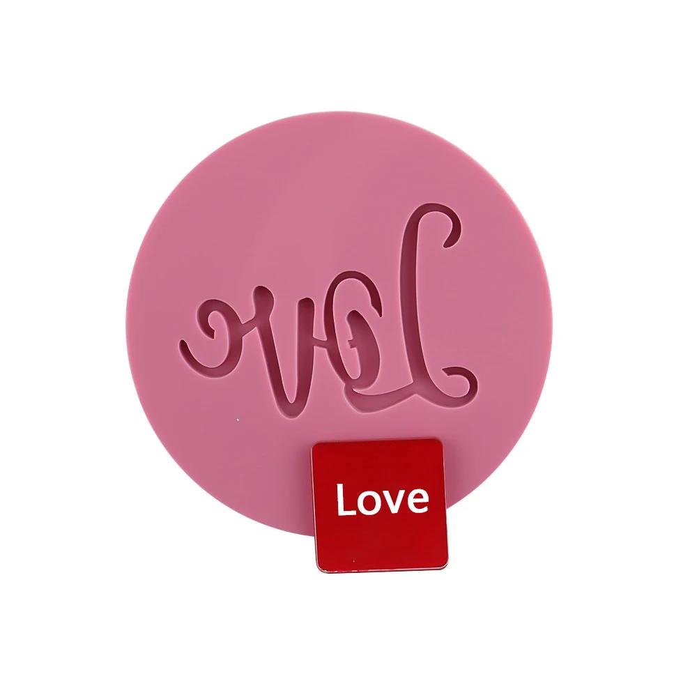 Food Grade Acrylic Happy Birthday Love Oh Baby Letter Embossed Mold Cake Cookie Cutter Stamp Fondant Cupcake Decorating Tools
