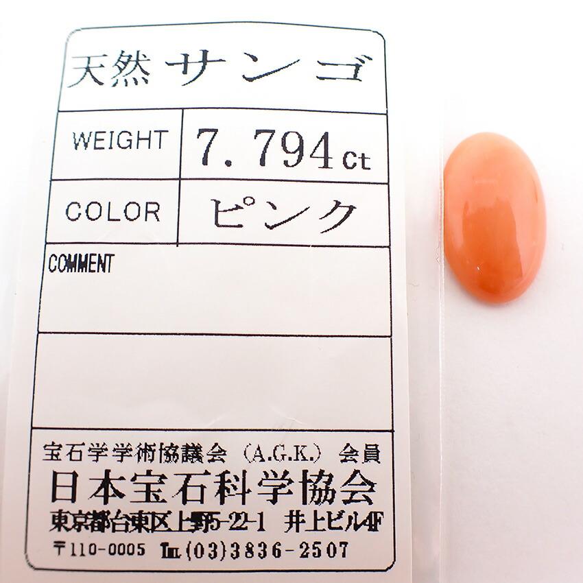 [Used] Natural Coral Loose Stone/j27-8