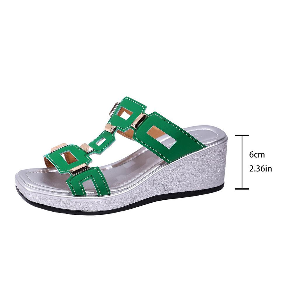 Summer 2026 Fashion Women Slip On Platform Wedges Plus Size Shoes for Women 36-43 Peep Toe Non-slip Women Sandals