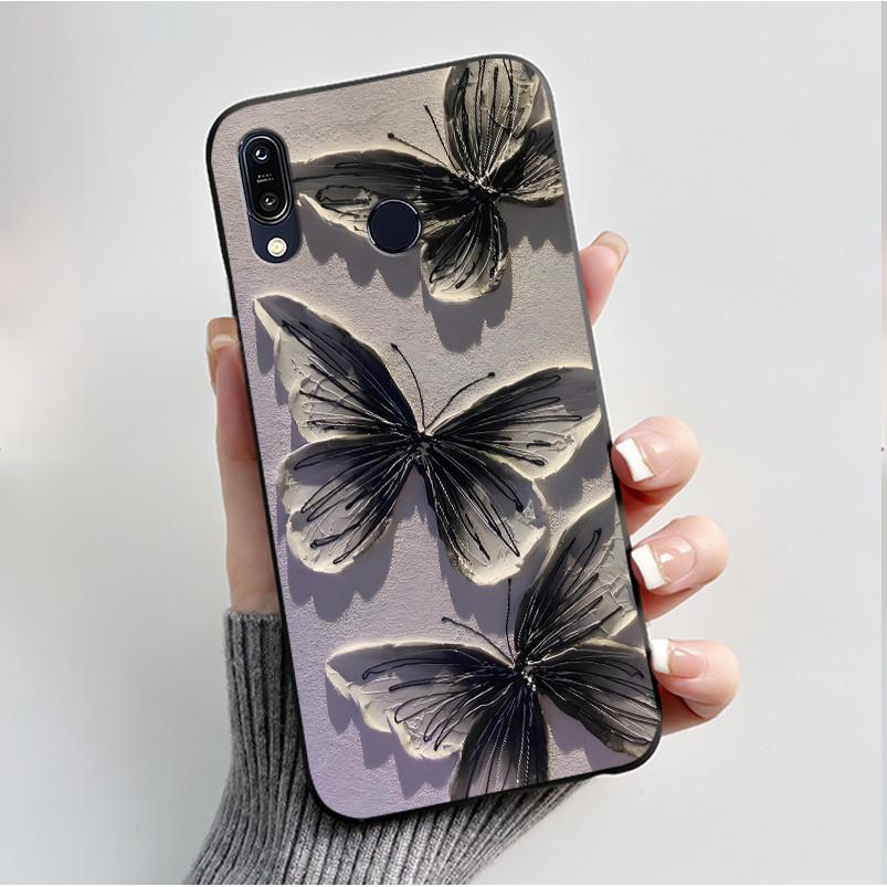 Soft TPU Case For ASUS Zenfone Max Pro M1 ZB601KL ZB602K ZB555KL Flowers Painting Silicone Case UltraThin Back Protective Cover