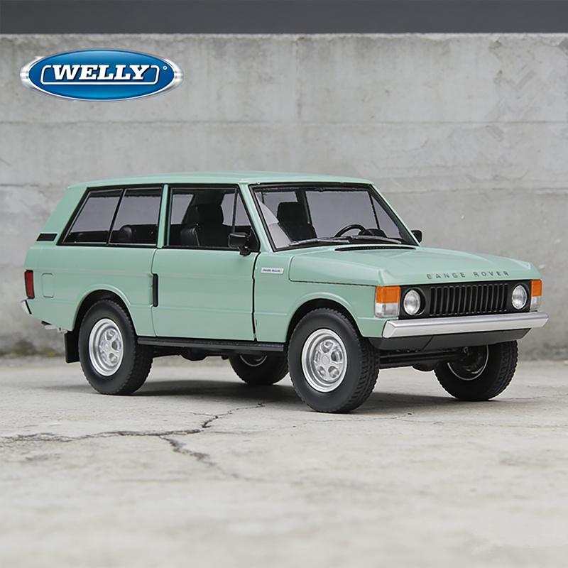 Linyi Toy Car Welly 1:24 1970 Land Range Rover Suv Alloy Car Model Diecasts Metal Off-Road Vehicles Car Model Simulation Collection Kids Gifts