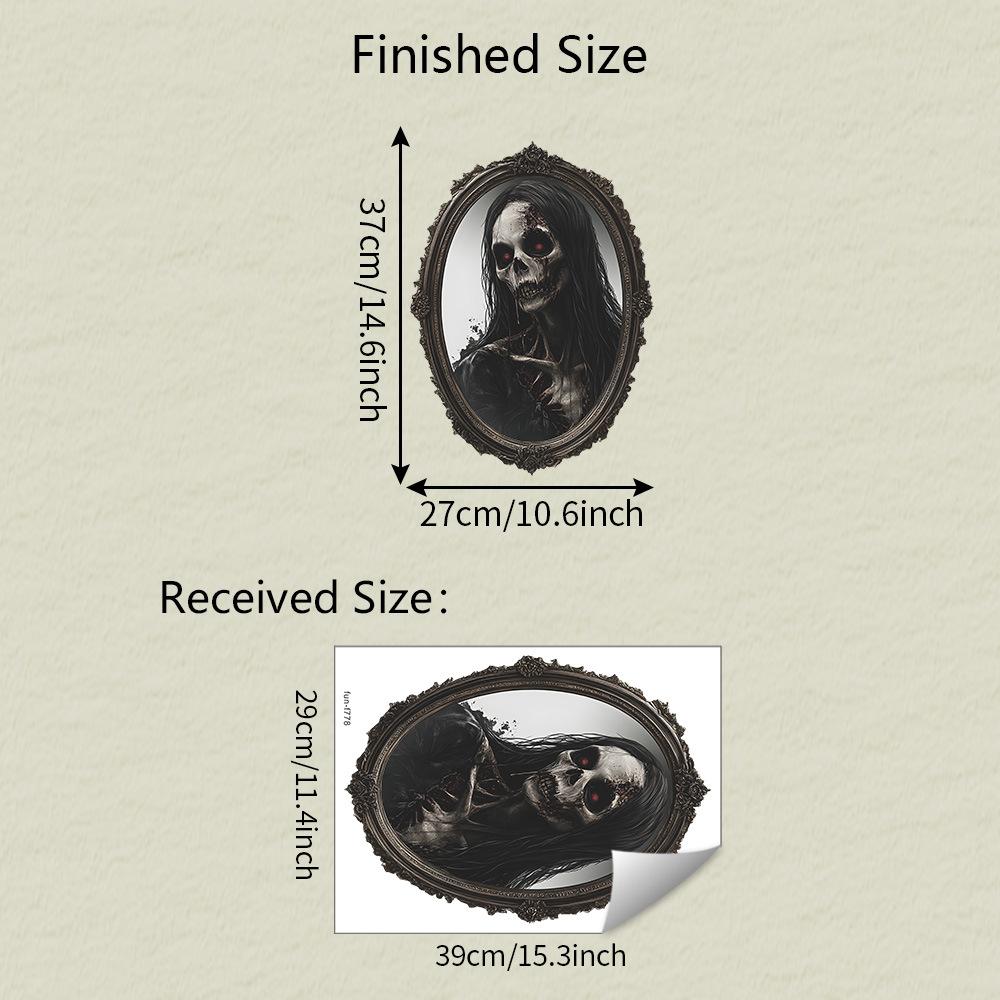 

Хэллоуин Зеркало Ужасов Лица Призраков Спальня Гостиная Дом Праздничная Атмосфера Декоративные Наклейки на Стену