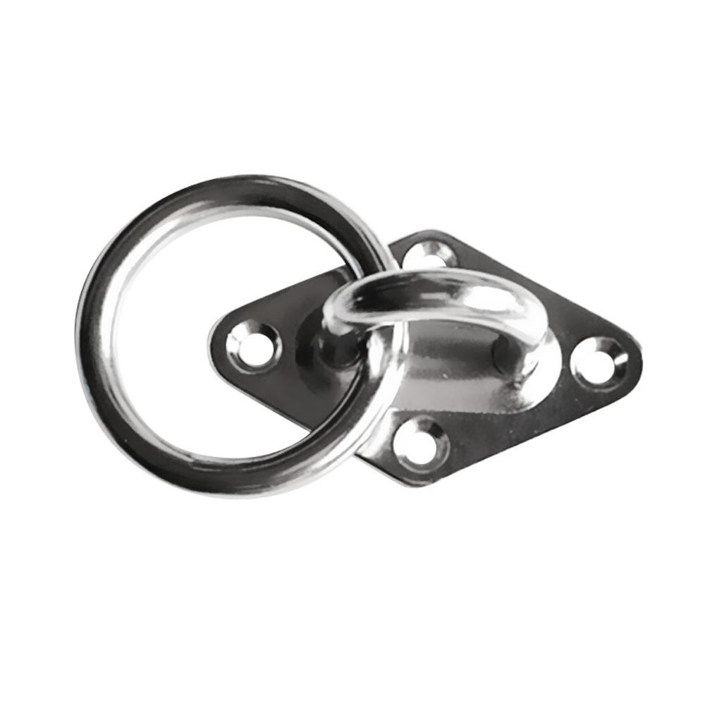 Stainless Steel Eye Plate Boat Staple Ring Hammock Hook Yoga Boxing Screw Set