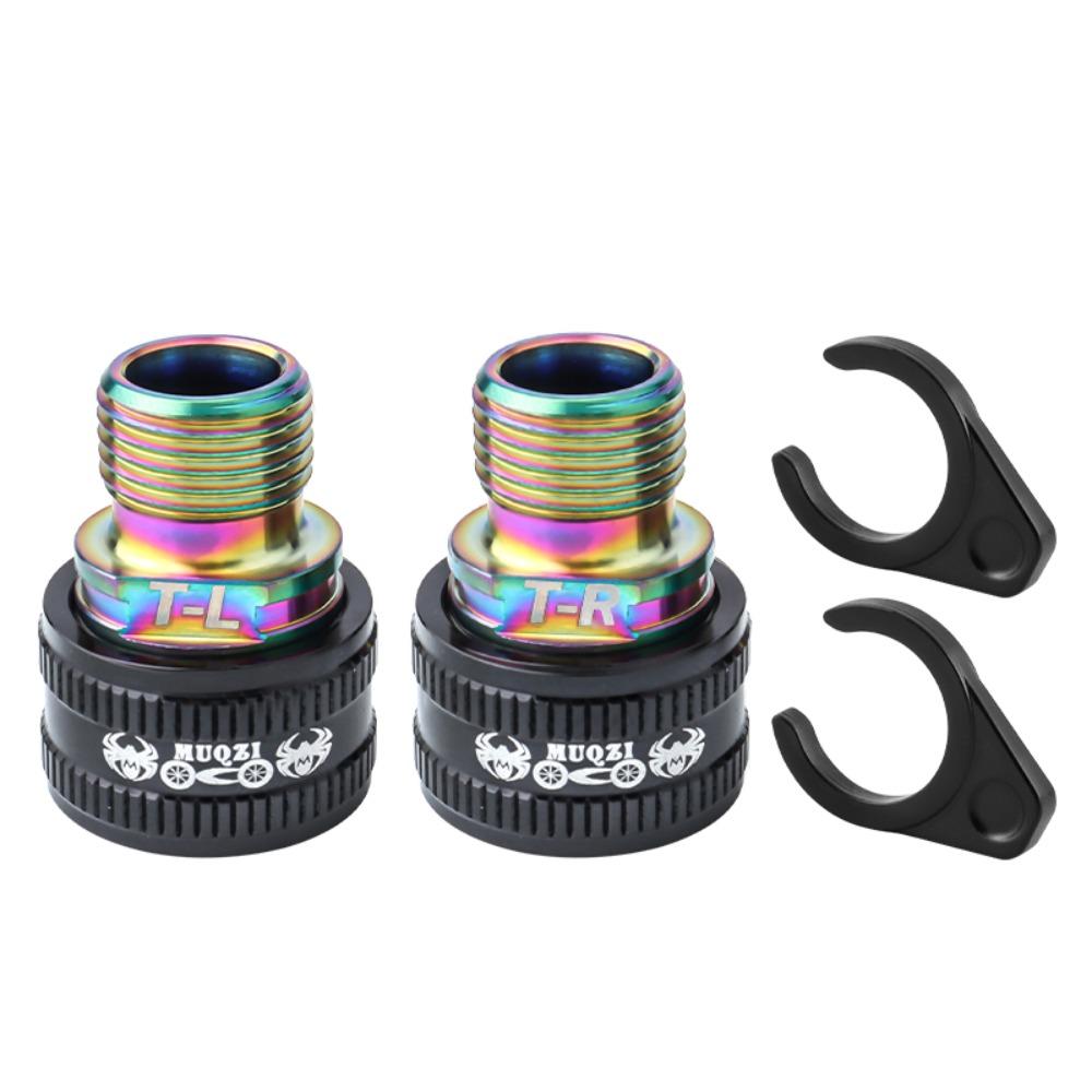 1 Pair Titanium Zinc Zinc Alloy Pedal Extender 23MM Bicycle Pedal Extension Bolts Road Bicycle