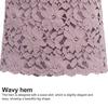 Bodycon Skirt Hollow Out Lace Elegant A-line High Waist Knee Length Skirt for Office