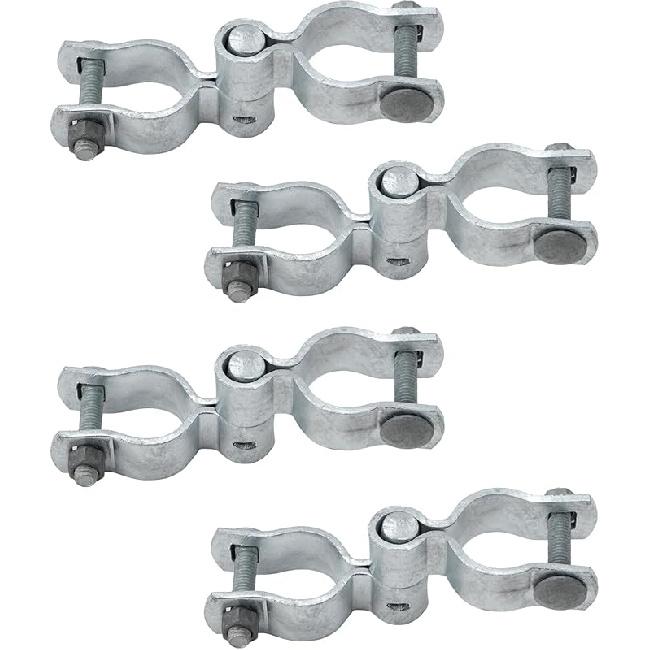 Chain Link Fence Gate Hinge Kit, VIVIDA 1-5/8" Gate Hinge Include Female Gate Hinge(2 PCS), Male Gate Hinge(2 PCS), Chain Link Fence Gate Hinge,