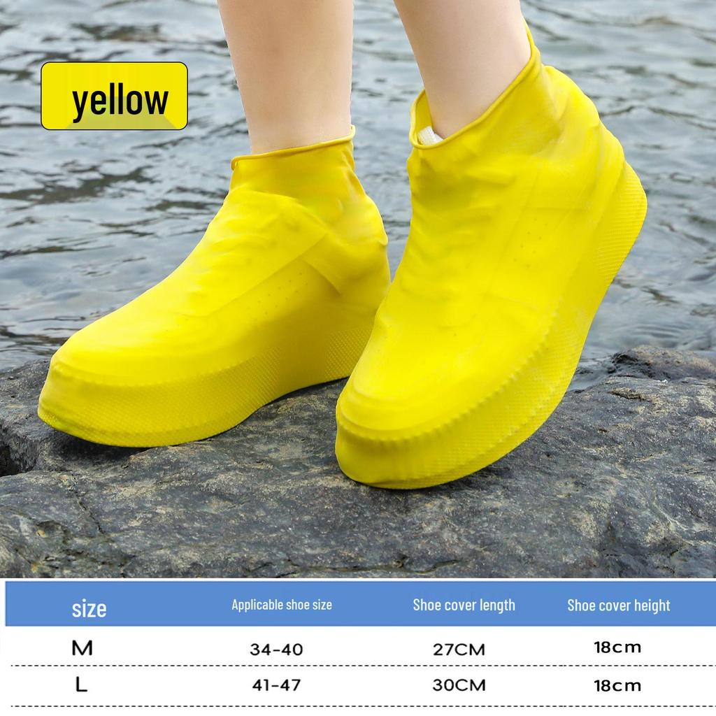 Waterproof Latex Non-Slip Shoe Covers for Rainy Days - Outdoor Wear-Resistant Rain Boots