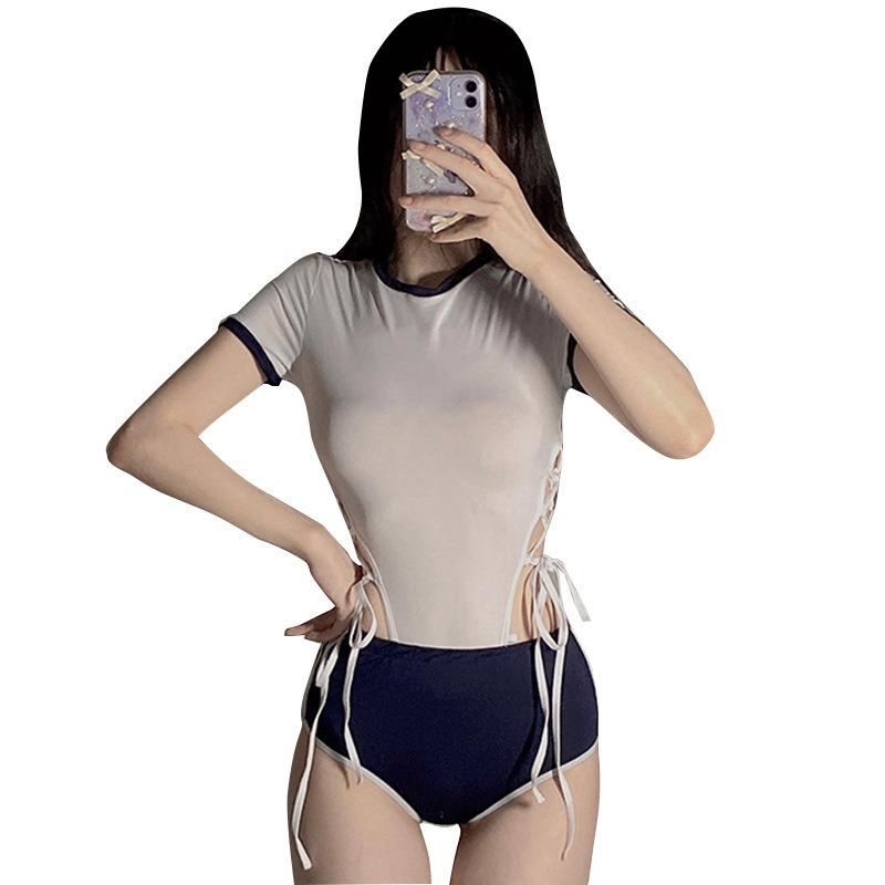 Sexy lingerie pajamas dead library water sexy one-piece student qn uniform sailor suit strap swimsuit uniform