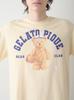 Gelato Pique HOMME Sportowy Niedźwiedź PMCT254984YELL T-shirt z jednym akcentem