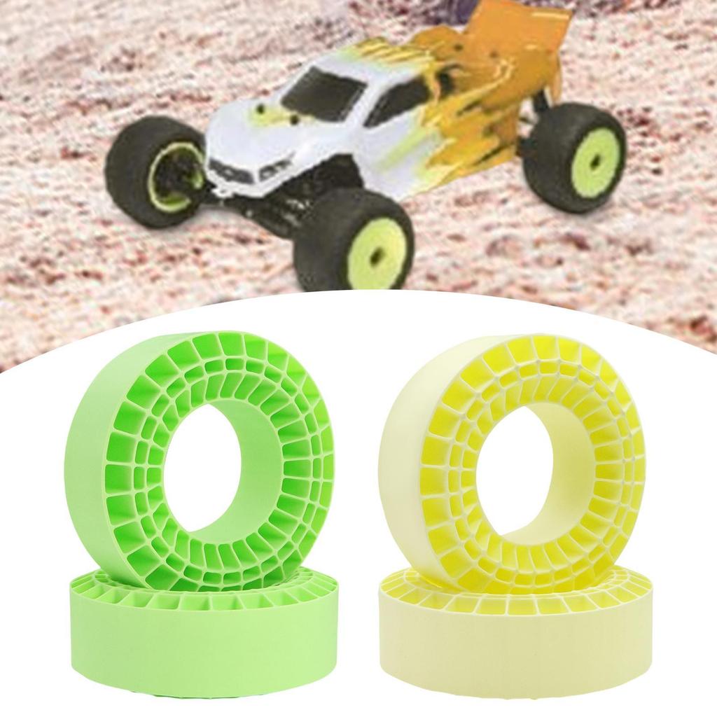 2Pcs Tire Inserts for 1/10 RC Crawler Trucks Waterproof Enhanced Traction Grip Cushioning Can Trim 1 10 Scale RC Car Accessories