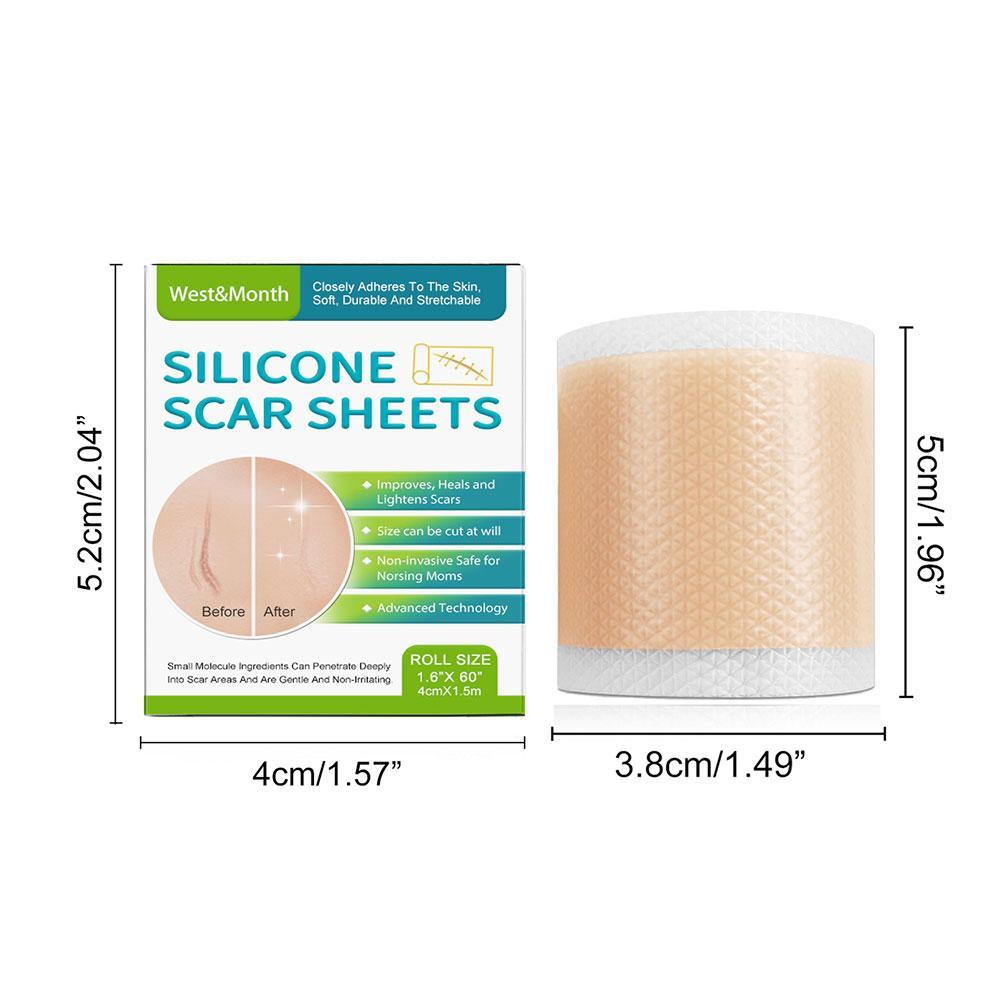 Silicone Scar Patch Waterproof Breathable and Soft For Postoperative Scars Burn Scars Acne Scar Daily Care Enhancing Skin Repair