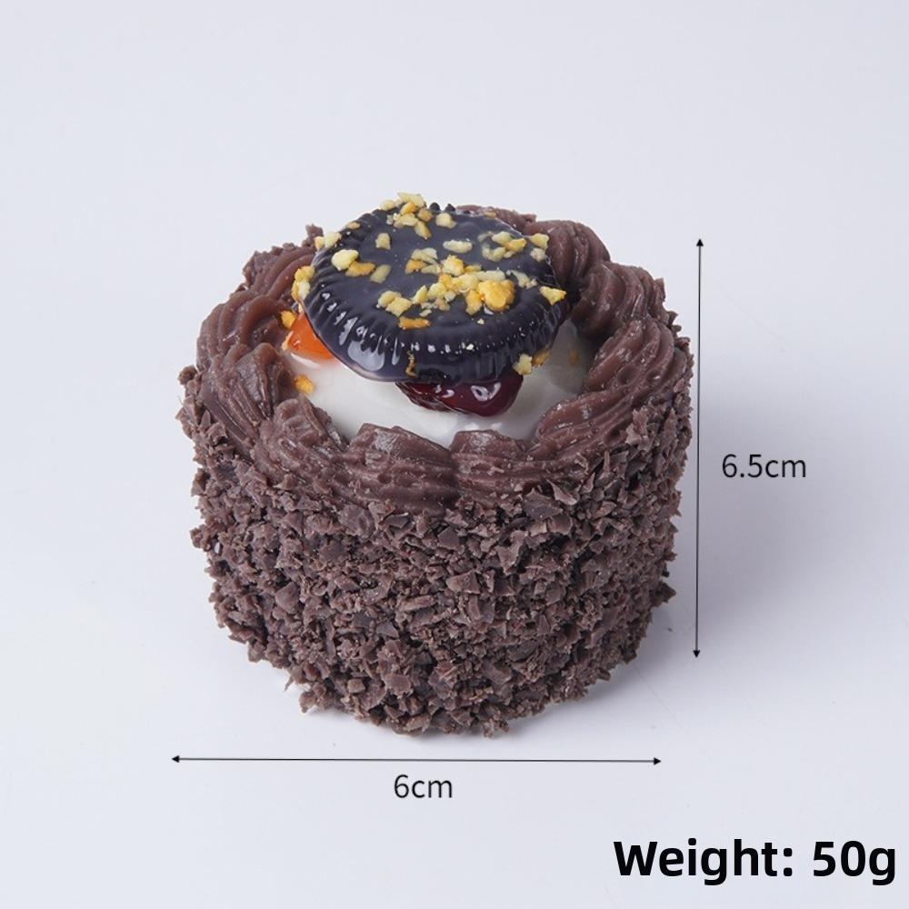 Cartoon Cake Squeeze Toy Soft Refrigerator Magnets New Mochi Squish Foam Toy  For Stress Relief