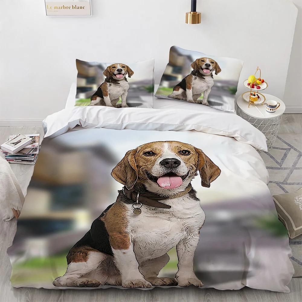 Cartoon Cat Duvet Cover Pillowcase Bedding Set Kawaii Dog Adult Boy Girl Bedroom Decoration Children Single Double Large Size