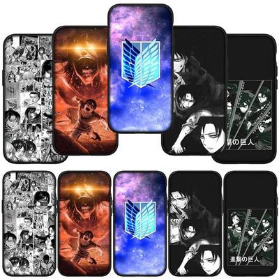 For Samsung Galaxy S25 S24 S23 S22 Ultra FE Plus A17 A37 A57 A56 A55 A06 A16 A15 A36 A35 A05 A54 Phone Case Wallpaper Attack On Titan Eren Jaeger Levi