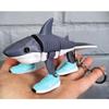 Tralalero Tralala Shark Figure Toy Tung Tung Sahur Keychain Bombardiro Crocodilo Tralalerotralala 3D Printed Sharks Meme Toy with Shoes