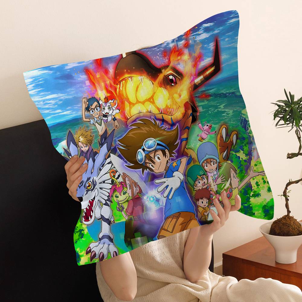 Мультяшная наволочка для подушки с изображением монстра из Digimon Adventure, мультяшная, Подарок, Наволочка для подушки, Декор для спальни, дома, дивана, стула, сиденья, наволочка 30cmx30cm