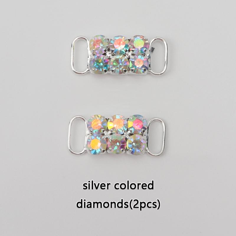 luxury Rhinestone AF1 Shoe Charms Colorful Diamond Sneaker Charms Girl Shoe decoration DIY Shoelaces Buckles shoes accesories