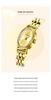 La Baoli Women's Exquisite Oval Dial Gold Watch with Steel Band - Trending Internet Celebrity Style