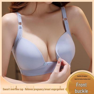 Reggiseno da allattamento anti-cedimento post-parto: Design Supportivo, Sottile, con Coppa Fissa per Mamme Incinte e che Allattano