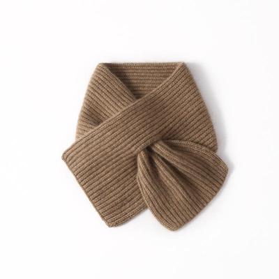 Women's 100% Pure Cashmere Ribbed Scarf & Neck Gaiter - Warm Knitted Neck Protector for Autumn and Winter