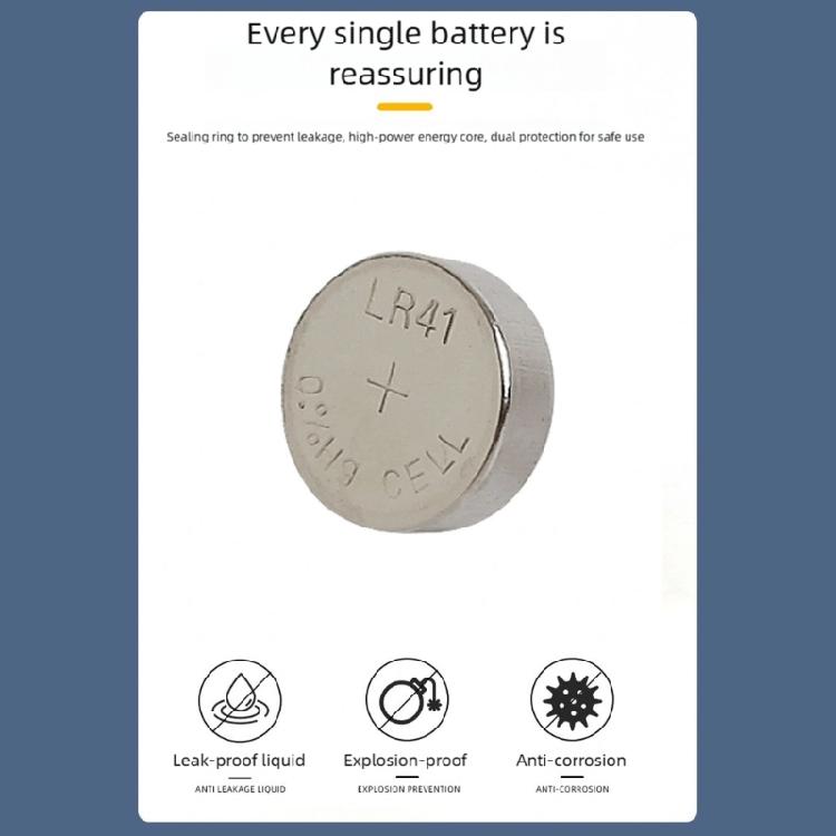 10Pieces AG3 LR41 Button Batteries Watch Battery Durability Energy Supply Button Cell For Fitness Trackers Hearing Aids