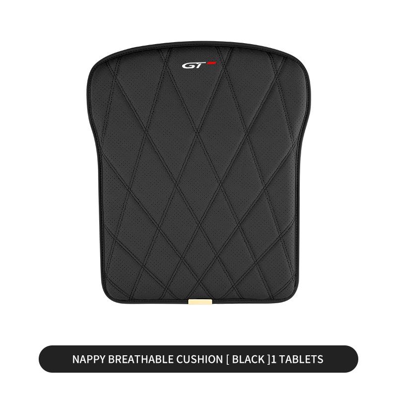 Genuine Leather Car Front Seat Cushion Anti-slip Breathable Car Seat Cushion Protective Cover For Peugeot Gt Gtline Leather