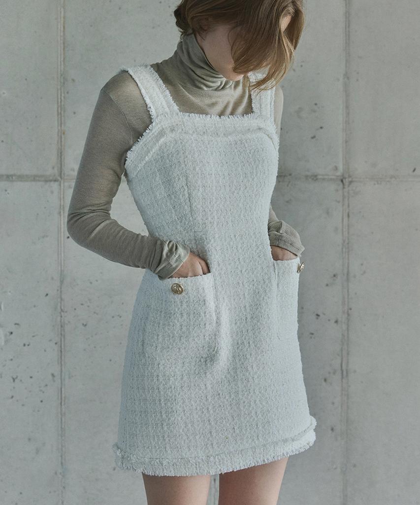 Ihr Tweed Mini Dress / Ivory
