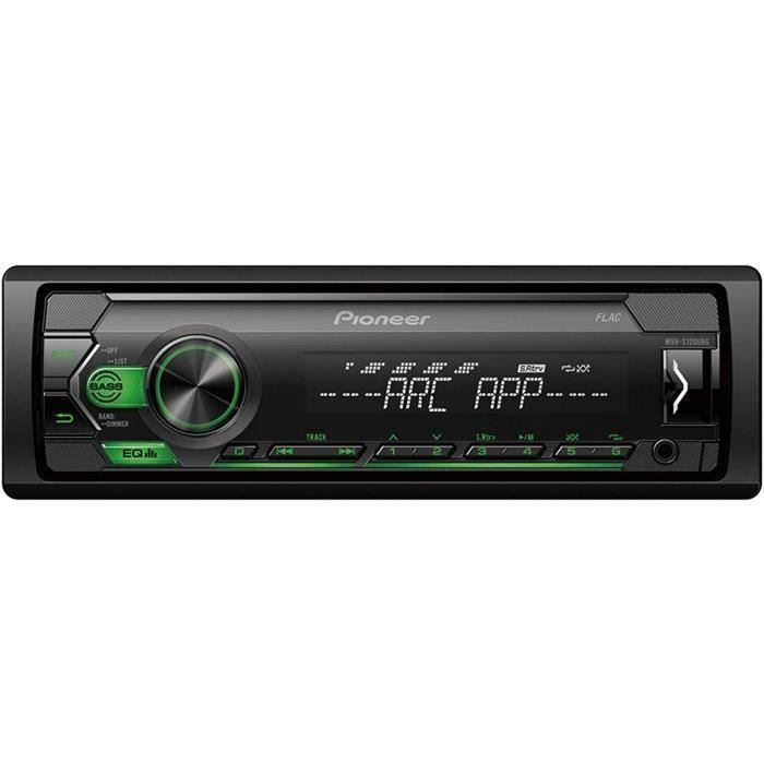 Autoradio - Pioneer - MVH-S120UBG - Grüne Beleuchtung - 4 x 50 W - Abnehmbares Bedienteil