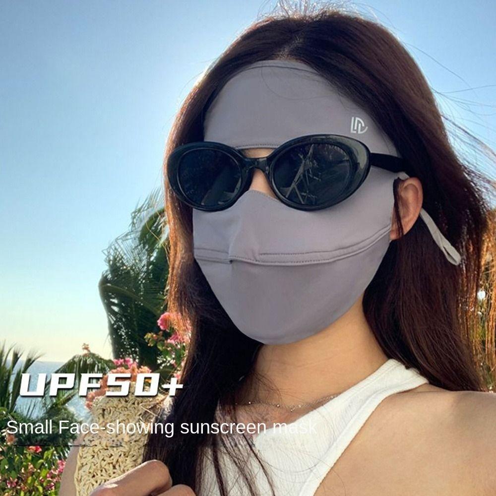 Full Cover Face UV Protection Mask Breathable Thin Cover Traceless Mask Summer Face Mask  Summer