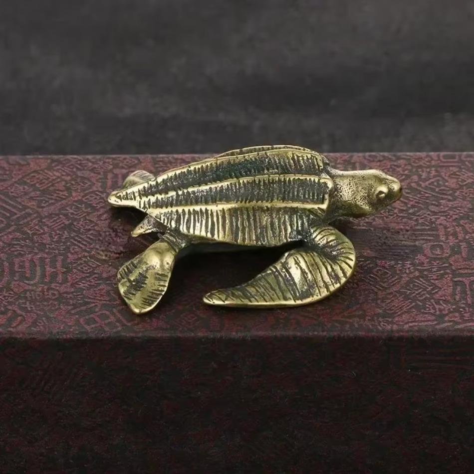 1 Pcs Turtle Brass Clothes Cupboard Door Handle Turtle Drawer Copper Fittings Living Room Bedroom Wall Decorations