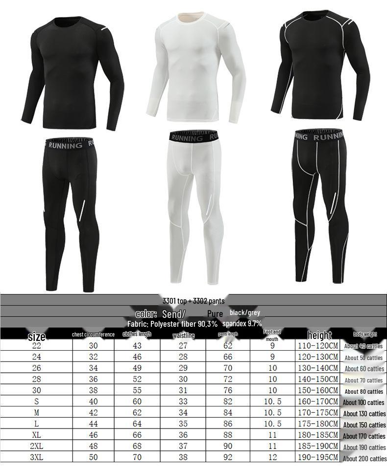 Unisex Quick-Dry Sports Suit: Long Sleeve & Pants for All Ages