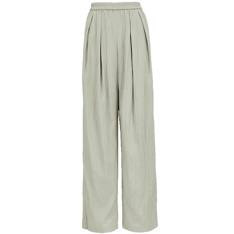 ONLY Women s Pleated Elastic Waist Banana Pants XL