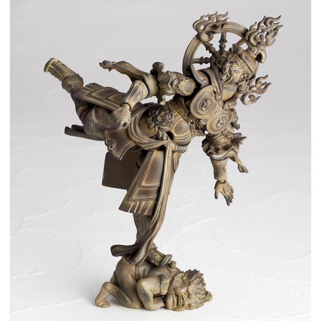 Revoltech Takeya 005EX Jikokuten Wooden Edition Painted Action Figure Non-Scale ABS&PVC