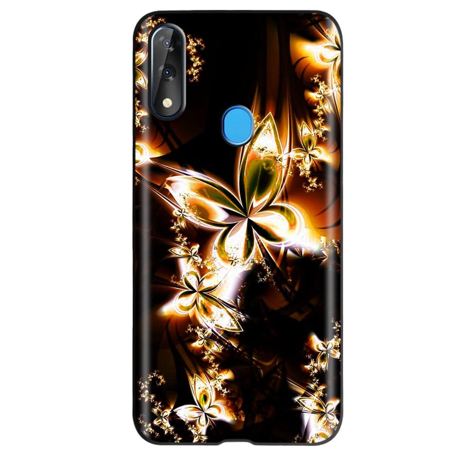 Etui do ZTE Blade V10 Modny Wzór Kwiatowy Serce Etui na Telefon do ZTE Blade V10 Vita V 10 Czarne Silikonowe Miękkie TPU Zderzak