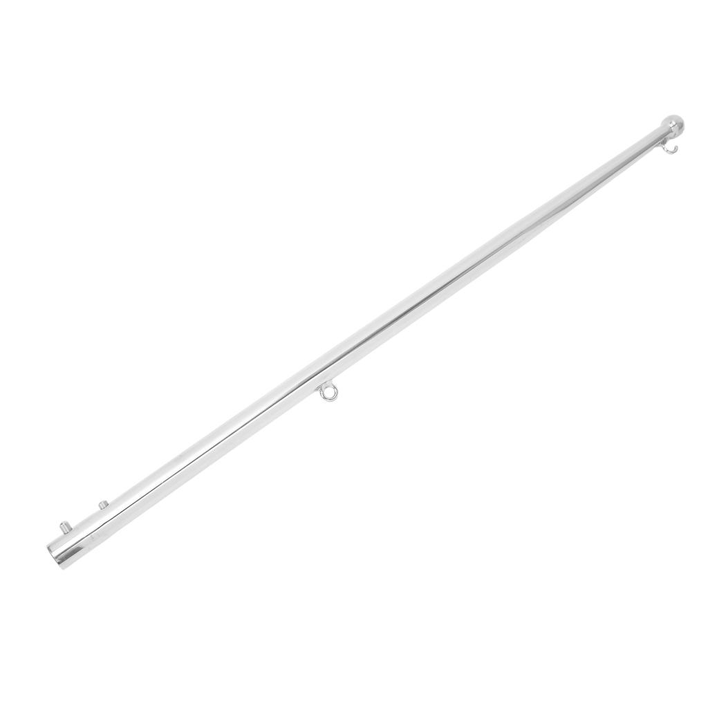 Flag Pole 610mm Stainless Steel Weather Resistant Rustproof Marine Flagpole for Yacht Vessel