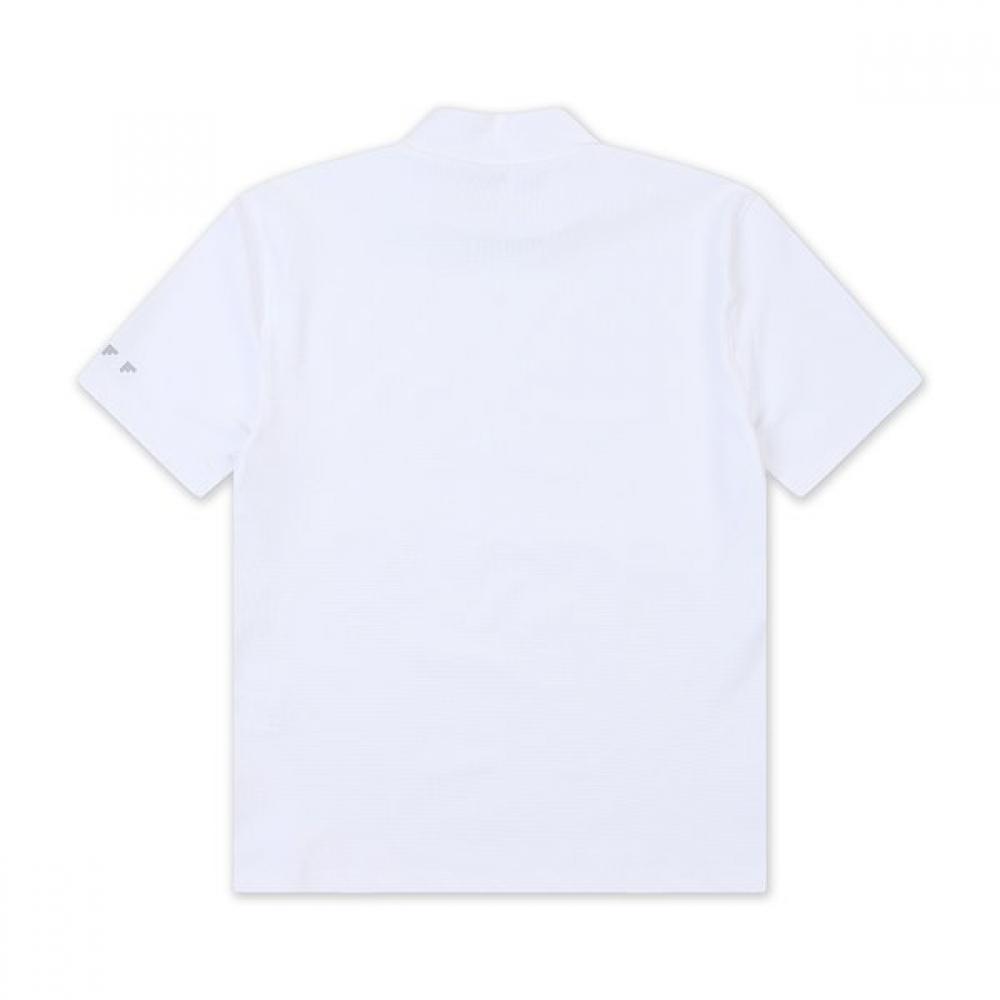Onoff Men S TurTleneck ShorT Sleeve T ShirT Of9702ga whiTe