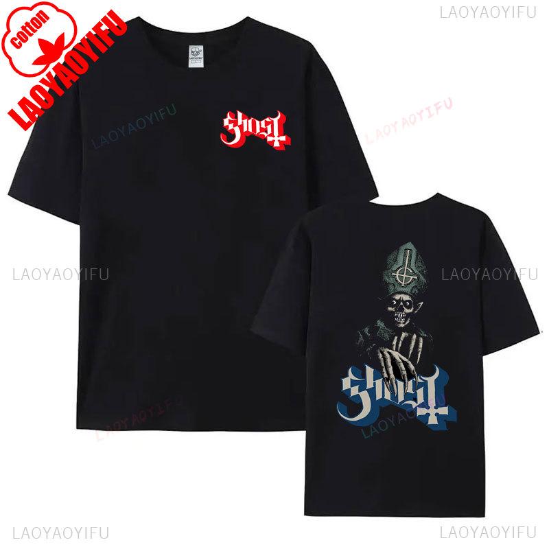 New Men T-shirt Ghost BC  Swedish Heavy Metal Band Fan Shirt Tshirt Women T Shirt Summer Cotton Casual Hipster Streetwear Tops