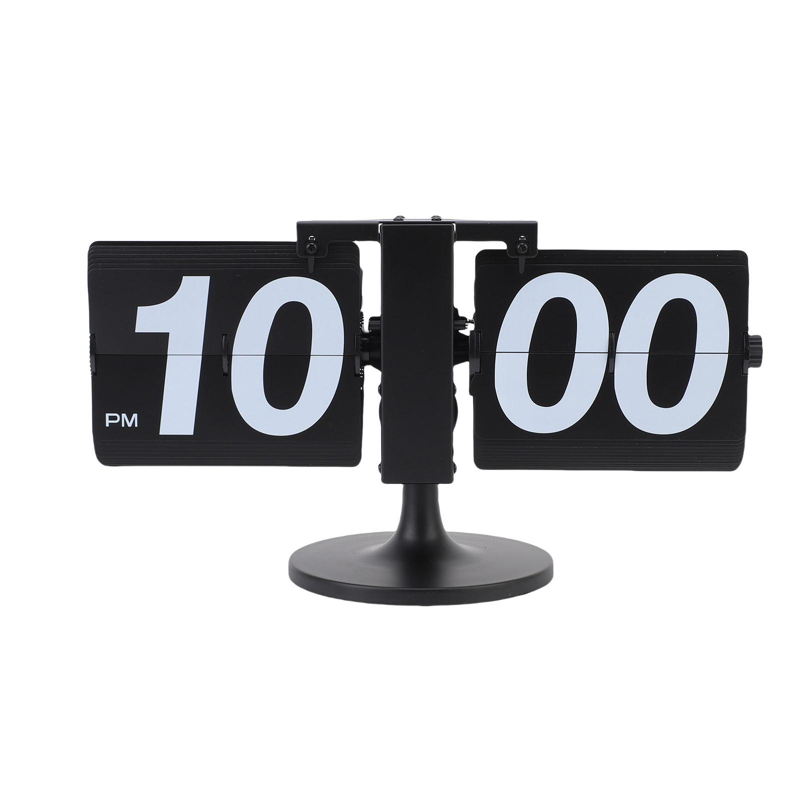 

Перекидной настольный механический часовой механизм с батарейным питанием, 12-часовой тихий автоматический переворачивающий страницы часы с удлиненной штангой для гостиной