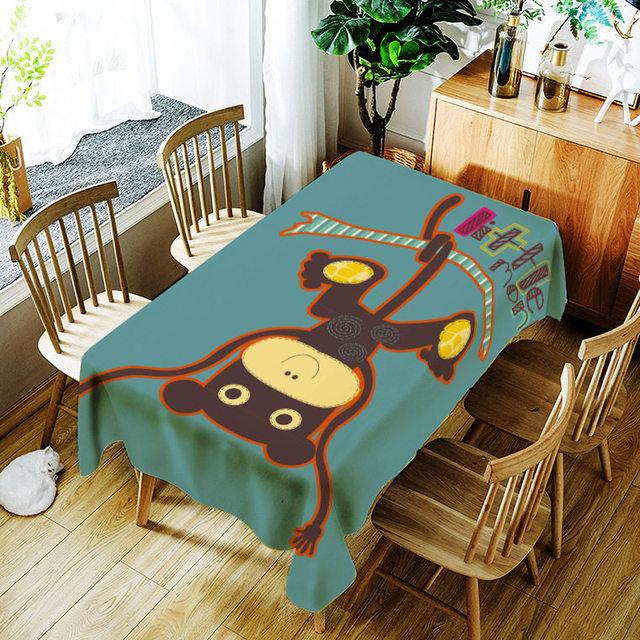 Halloween Kürbis Laterne Tischdecke Schädel Muster Für Kinder Polyester Komfortable Wasserdichte Tisch Tuch Abdeckung Für Home