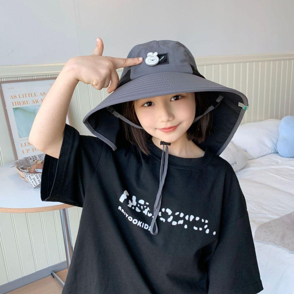 Breathable Children's Sun Hat Sun-Shade Fisherman Hats Camping Mountain Cap  Spring and Summer